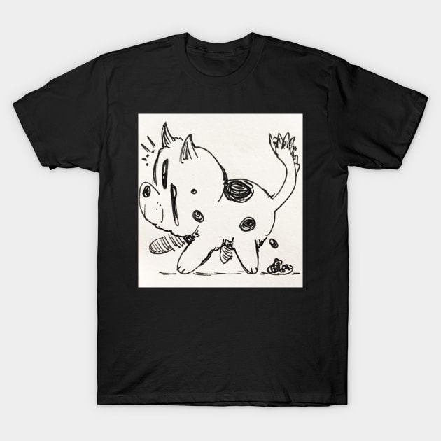 This is a dog pooping! T-Shirt by JuanTheAlligator